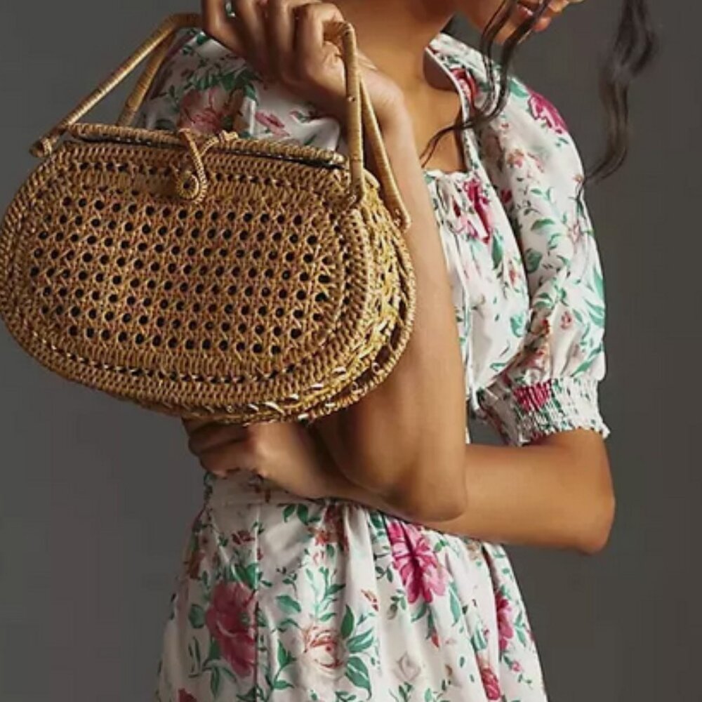 Anthropologie The Somerset Maxi Dress Puff-Sleeve Floral Cottagecore XL NWT - Picture 6 of 6